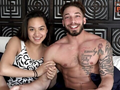 デカチン, フェラチオ, 茶髪の, バック, 自然山雀, ガリガリ, ティーン, オッパイの