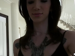 Tussi, Grosser arsch, Blasen, Schwanz, Hardcore, Natürlichen titten, Muschi, Tätowierung