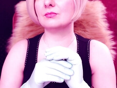 Blonde, Médecin, Femelle, Fétiche, Gants, Nue, Pov, Solo