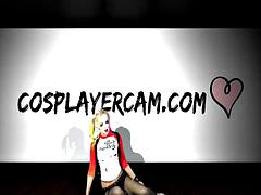 素人, 美女, デカチン, 黒人, 異人種間, オナニー, 赤毛, ウェブカメラ