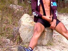 デカチン, オナニー, アウトドア, 公共