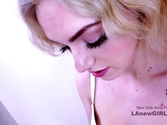 Amateur, Audition, Sucer une bite, Éjaculer dans la bouche, Mignonne, Faciale, Suçant, Adolescente
