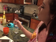 Culo, Morena, Novia, Desnudo, Pov, Coño, Ducha, Tatuaje