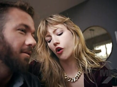 Blonde, Sucer une bite, Tir de sperme, Queue, Érotique, Hard, Hd, Nénés