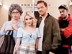 素人, デカチン, ブロンド, バック, 公共, ガリガリ, ティーン, オッパイの