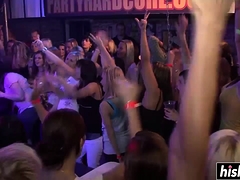 Smoking hot girls suck dicks at the party