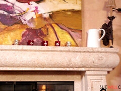 デカパイ, 黒人, チン, 毛深い, 異人種間, ラティーナ, なめる, オマンコ