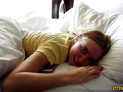 Chloe Cherry's first time facefucking a big dick with James Deen in reverse cowgirl position