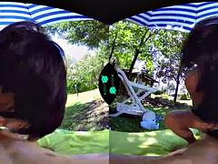 Tridimensionnel, Nana, Gros seins, Sucer une bite, Brunette brune, Pov, Réalité, Nénés