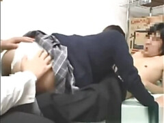 Asiatisch, Blasen, Hochschule, Spermaladung, Handjob, Japanische massage