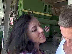 Public, buttfuck, gros-seins