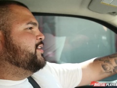 Auto, Lul, Hondjeshouding, Sperma in gezicht, Buiten, Feest, Kut duiken, Geschoren