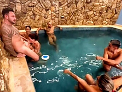 Hot Wife Pool Party Swapping - Blowjobs & Wild Orgy with Brazilians Raul Kobra, Zara Snake