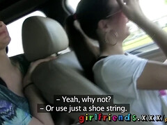 デカパイ, 茶髪の, クリトリス, 指いじり, Hd, レズビアン, 天然, 公共