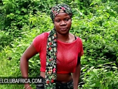 Blonde ebony girl picked up for a hot ride