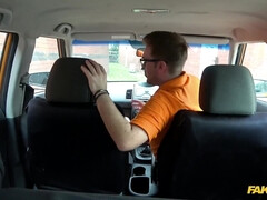 Driving lesson ends with a passionate oral and vaginal fuck