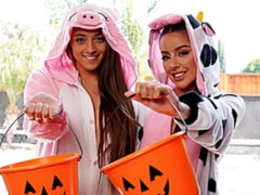 デカチン, フェラチオ, 口内発射, 女 人男 人, 手コキする, ラティーナ, なめる, ティーン