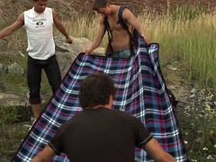 Anal, Grosse bite, Sucer une bite, Tir de sperme, Européenne, Hard, Muscle, Plan cul à trois
