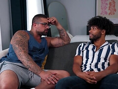 アナル, 黒人, フェラチオ, 中出し, チン, 指いじり, 筋肉, ラフ