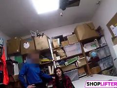 Teen Shoplifter Is In A Tight Corner