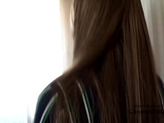 18 ans, Amateur, Cul, Brunette brune, Gorge profonde, Orgasme, Pov, Chatte