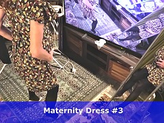 素人, 女装男装, フェティッシュ, ヒール, 熟年, 淫乱熟女, 穴開きパンティ, シーメール