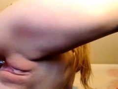 Busty Camgirl With Pierced Nipples Masturbate
