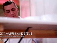 デカパイ, フェラチオ, イマラチオ, チン, 医者, バック, ハードコア, 淫乱熟女