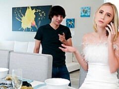 Geweldig, Blond, Hondjeshouding, Handbeurt, Masturbatie, Slipje, Strippen, Tiener