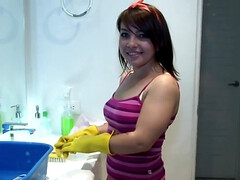 Nana, Sucer une bite, Brunette brune, Hard, Pov