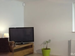 Emma Fantasy makes him cum so hard his jizz hits her tonsils