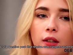 18, ブロンド, フェラチオ, 自家製, お金, ハメ撮り, ロシア人, ティーン