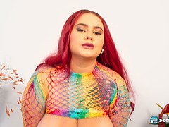 Gros cul, Gros seins, Hd, Masturbation, De plein air, Rousse roux, Suçant, Jouets