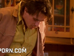 デカパイ, ブロンド, 巨乳な, イマラチオ, バック, なめる, 淫乱熟女, オマンコ