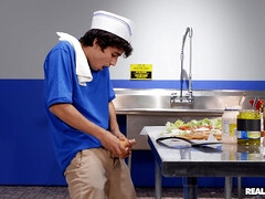 Amateur, Cul, Gros seins, Sucer une bite, Talons, Cuisine, Léchez, Espagnole