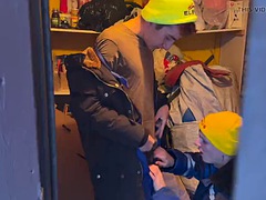 アナル, デカチン, 捕まる, カップル, ゲイ, 公共, ロシア人, ティーン