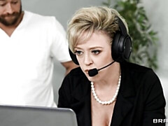 デカ尻, ブロンド, ダブル開発, ヒール, 淫乱熟女, 3p男男女, 禁句, 三人