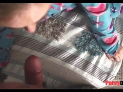 Stepdaughter gets rough fucked by her old daddy and takes a cum load in her mouth