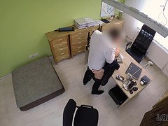 Loan4k. curvy lady got off while asking for a loan for her biz