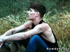 Anal, Sucer une bite, Homosexuelle, Branlette thaïlandaise, Branler, Muscle, Suçant, Tatouage