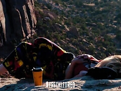 素人, ブロンド, 女, 毛深い, アウトドア, 放尿, オマンコ, 一人