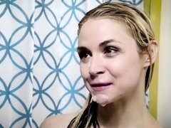 Cul, Blonde, Sucer une bite, Faciale, Hd