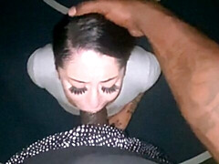 Grosser arsch, Grosser schwanz, Grosse titten, Blasen, Braunhaarige, Handjob, Lecken, Masturbation