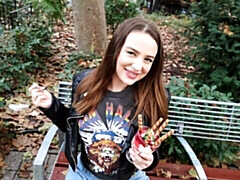 Anal, Gros cul, Grosse bite, Sucer une bite, Brunette brune, En levrette