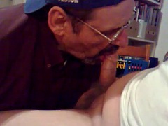 Dad and stepson eat each other