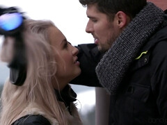 Morena, Pareja, Polla, Europeo, Corridas faciales, Lamidas, Al aire libre, Coño