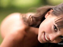 Brunette brune, Femelle, Hd, Solo