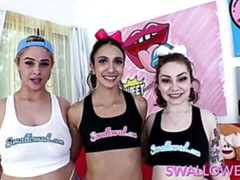 舐める尻, フェラチオ, イく瞬間, フェティッシュ, グループ, ラティーナ, なめる, タトゥー