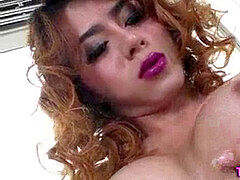 Asiático, Corridas, Transexual asiatica, Lencería, Masturbación, Transexual, Solo
