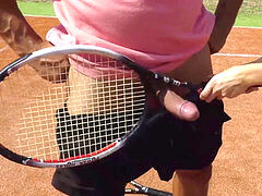 nasty pupil Tiffany Tatum gets drilled by the intimate tennis trainer